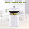 Mini poubelle de table Poubelle à compost de cuisine en acier inoxydable sans odeur avec couvercle filtrant