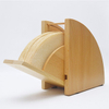 Porte-filtre à café en bois de haute qualité support de stockage de papier filtre à café support en V en bois