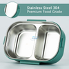 470 ML maison sans BPA boîte à lunch enfants étanche en acier inoxydable conteneurs alimentaires thermique Bento boîte à lunch avec sac