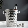Vente en gros de seau à vin argenté 4L refroidisseur seau en métal galvanisé seau à glace pour le camping