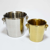 Seau à glace à double paroi en métal avec couvercle, pince à glace et passoire Seau à glace isolé 3L pour bar à cocktails, vin, accessoires de bar