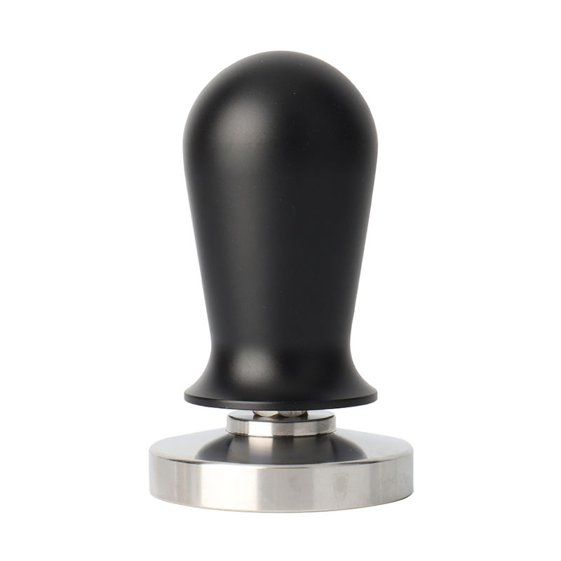 Espresso Tamper Barista Café Tamper avec ressort 100% Flat Inox Base Coffee Tamper