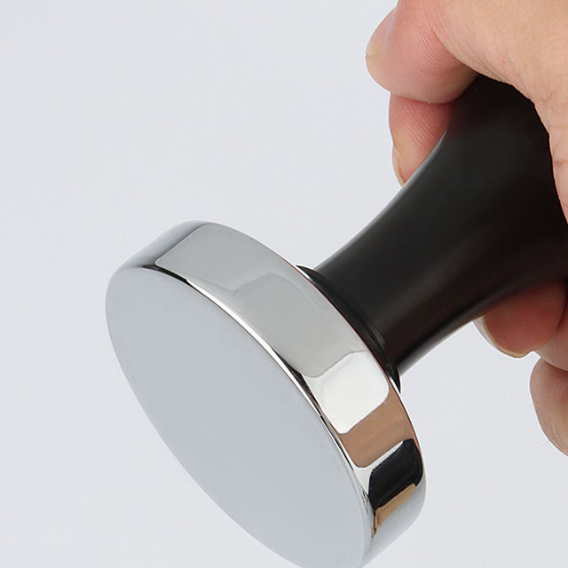 Espresso Tamper Set 51mm-58mm Flat Base Professional Barista Espresso Noir En Alliage D'aluminium Café Tamper