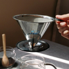  Filtre à mailles de goutteur de café en acier inoxydable portable pour goutteur de café