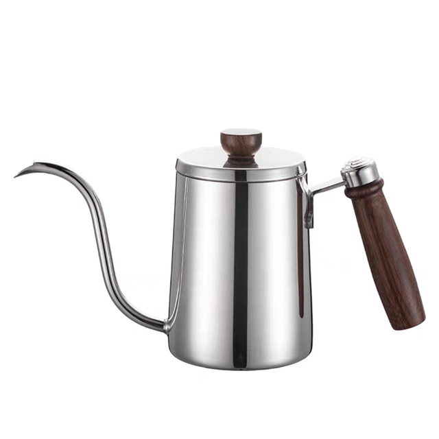 Acier inoxydable 304 goutte à goutte bouilloire col de cygne bouilloire poignée goutte à goutte cafetière théière longue bec bouilloire