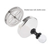Mousseur à lait manuel en acier inoxydable 400 ML/800 ML mousseur à Double maille moustache le Double tamis et mécanisme de pression spécial