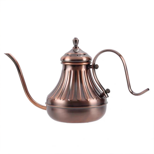 Goutte à goutte bouilloire mode 304 acier inoxydable poignée goutte à goutte cafetière théière longue col de cygne bec bouilloire col de cygne bouilloire à café