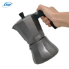 Alliage d'aluminium bakélite poignée cafetière expresso Moka Pot moka cuisinière cafetière Pot Induction de chaleur disponible poignée en Nylon