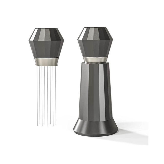 WDT Tool Agitateur à café expresso professionnel Barista 0,4 mm Outil de distribution d'aiguilles avec support