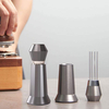 WDT Tool Agitateur à café expresso professionnel Barista 0,4 mm Outil de distribution d'aiguilles avec support