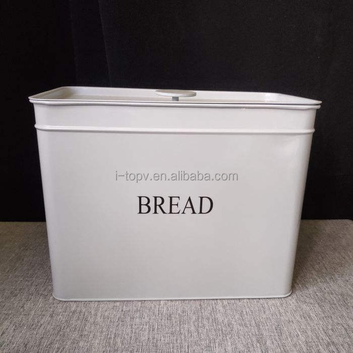 Nouvelle arrivée boîte à pain moderne avec boîte à thé café ensemble comptoir de cuisine à domicile pour servir le pain