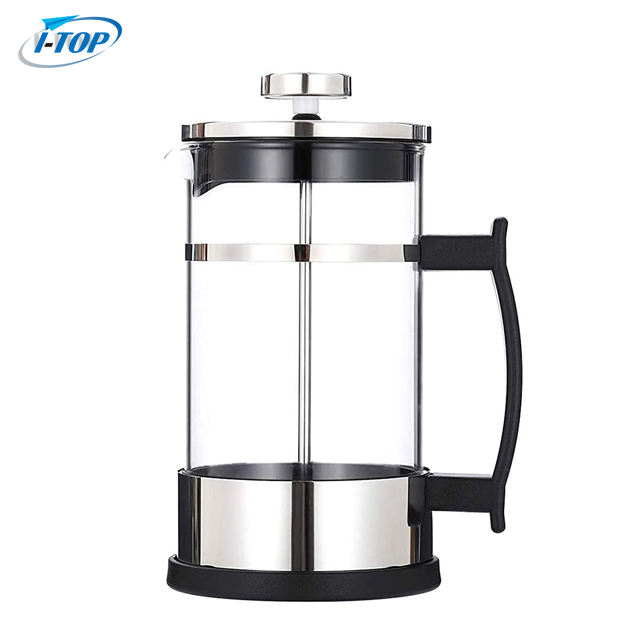 I-TOP GFP13 Échantillon GRATUIT 600 ml 800 ml 1000 ml prix bas livraison directe cafetière cafetière cafetière en verre inoxydable café presse française