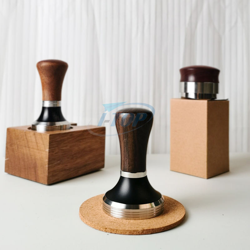 Presse à café en bois Espresso Coffee Powder Press Tamper