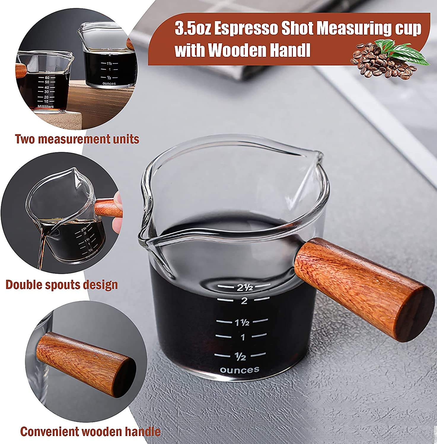 Transparent En Gros Petit Espresso Verre À Liqueur Creative Verre Café Thé Boissons Dessert Petit Déjeuner Lait Tasse En Verre