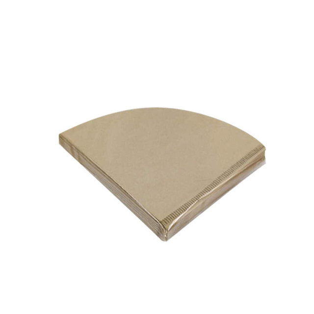 Papier filtre à café et à thé en forme de V en bois pur non blanchi 40 feuilles/paquet