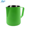 Pichet à lait revêtement rose coloré expresso Latte Art guirlande mousseur Barista acier inoxydable café mousseur pichet pot à lait