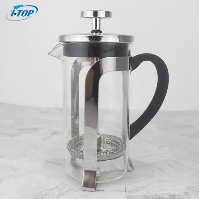 I-TOP GFP16 Fabricant Qualité Alimentaire Noir 1 Litre 8 Tasses Cafetière Presse Française
