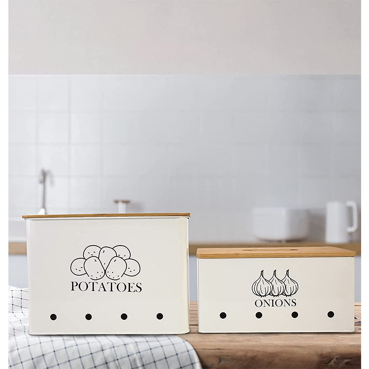 Oignons Pommes De Terre Et Ail Boîte De Rangement Boîtes De Rangement Ensemble Boîte De Rangement