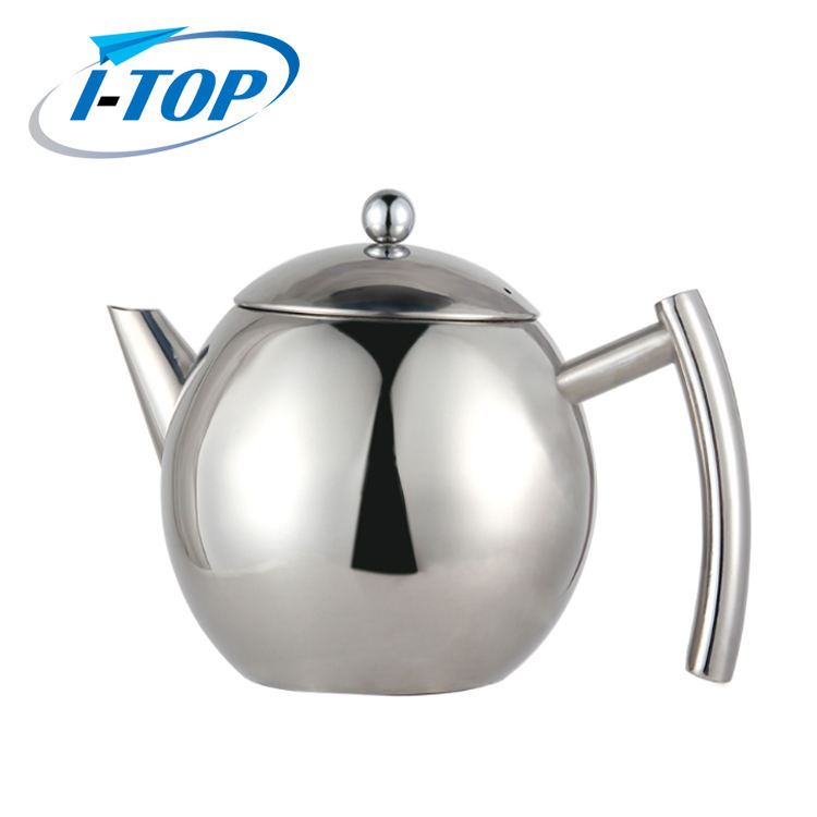 Théière en acier inoxydable de 34 oz/50 oz avec infuseur pour l'isolation du thé en vrac garde le thé au chaud pour une théière plus longue