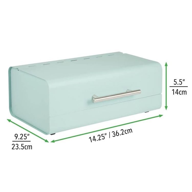 Boîte de rangement de pain de casse-croûte de récipients de nourriture en métal de cuisine de style de ferme pour la poubelle de pain