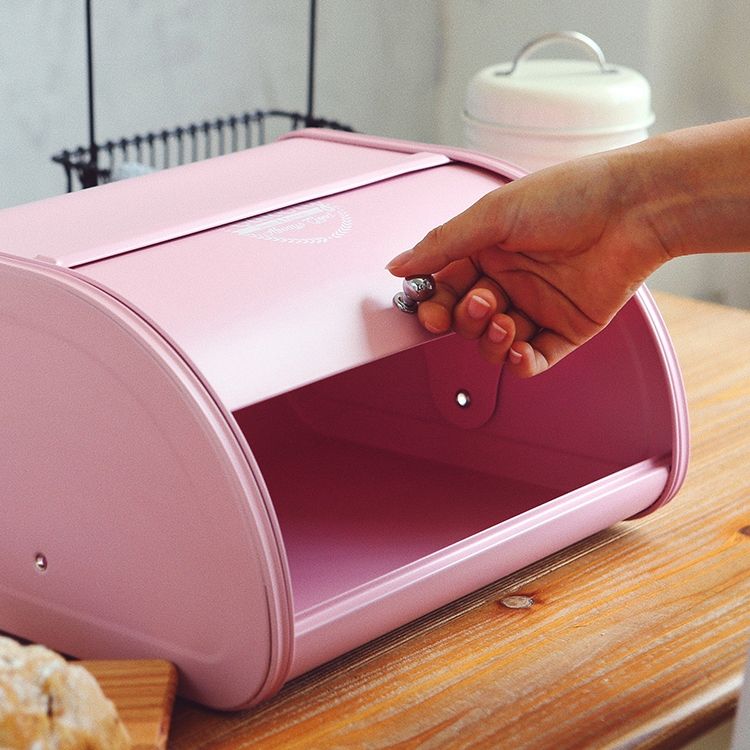 Accessoires de cuisine Design vintage en acier inoxydable Boîte de rangement pour pain mental Boîte de rangement pour boulangerie