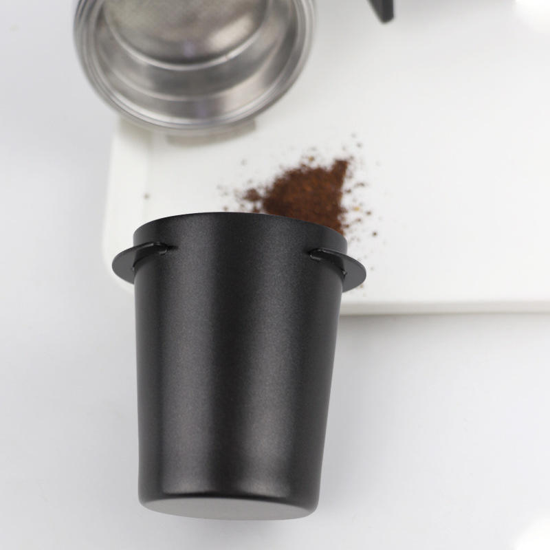 Tasse de dosage de café de 58 mm, tasse de dosage de café en acier inoxydable, pièce d'alimentation en poudre pour outils de machine à café expresso inviolable