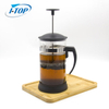I-TOP GFP08 Cafetière en verre durable et résistante à la chaleur avec support et poignée en acier inoxydable
