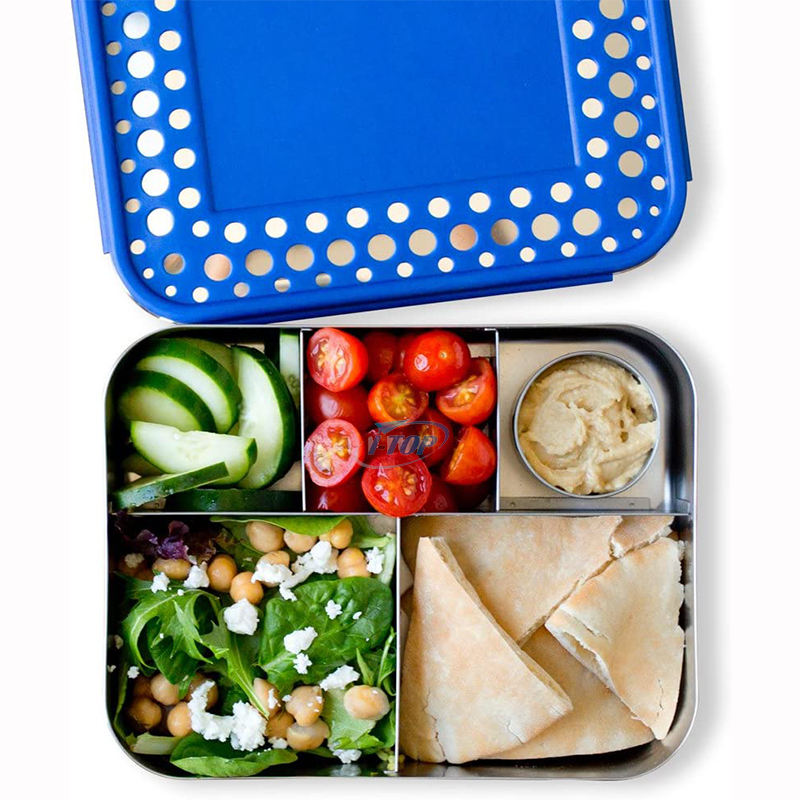 Boîte à lunch résistante aux fuites en acier inoxydable pour enfants sans BPA avec logo personnalisé avec loquets