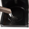 Brosse à café professionnelle, brosse à moulin à café à poils naturels, brosse à expresso à manche en noyer avec lanière pour Barista
