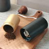 Mini moulin à café manuel portable en acier inoxydable avec manche en bois