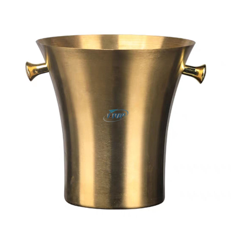 Outils de bar Refroidisseur de baril de bière portable Seau à vin à champagne Seau à glace en acier inoxydable à double paroi pour la réunion de buffet en plein air