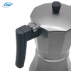 Alliage d'aluminium bakélite poignée cafetière expresso Moka Pot moka cuisinière cafetière Pot Induction de chaleur disponible poignée en Nylon