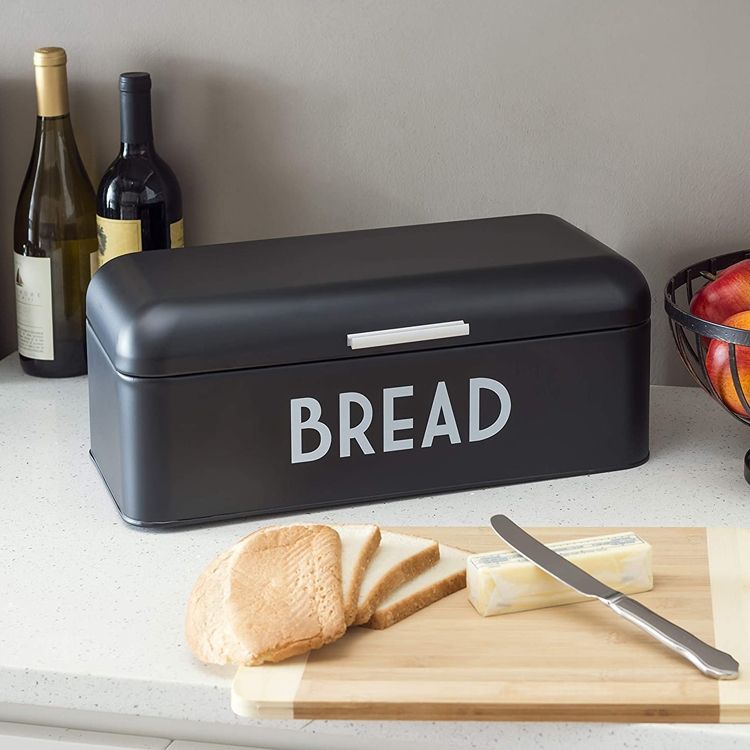 Boîte de rangement de pain alimentaire en acier inoxydable de bonne qualité en gros conteneur de bac à pain en métal de grande capacité pour la cuisine