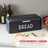 Boîte de rangement de pain alimentaire en acier inoxydable de bonne qualité en gros conteneur de bac à pain en métal de grande capacité pour la cuisine