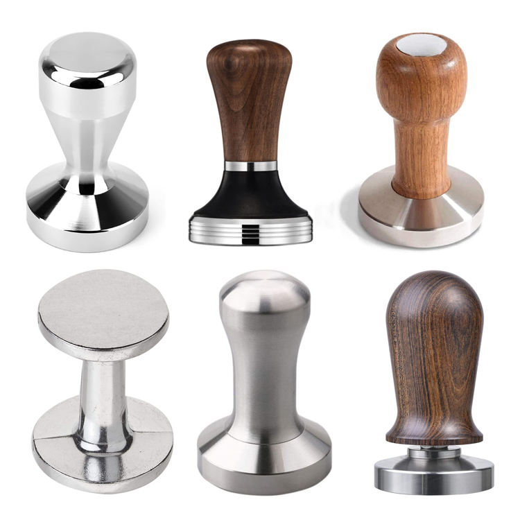 Classic Wood 49 51 53 57 58mm Base Espresso Coffee Tamper pour Coffee Powder Press