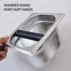 Ecocoffee Rectangulaire En Acier Inoxydable Espresso Mini Grind Conteneur Café Knock Box / Espresso Dump Bin Grind Waste Bin