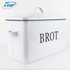 Usine Directe Personnalisée En Acier Inoxydable Pain Boîte De Rangement En Gros Unique Porcelaine Blanche Alimentaire Bin Cosmétique Boîte De Rangement Hermétique