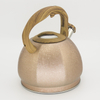 IT-CO1018 Golden High Quality Silver Color Painting bouilloire à thé sifflante en acier inoxydable