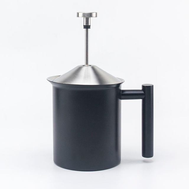 Mousseur à lait HomeGoal en acier inoxydable manuel mousseur à lait portable café lait mousseur pichets
