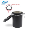 Ensemble de bidon d'acier inoxydable de qualité pour le pot hermétique de stockage de sucre de café de nourriture de cuisine