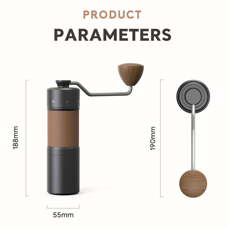 Fabricant français de filtre-presse Chemex Noyau en acier inoxydable 420 Moulin à café manuel