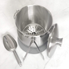 Seau à glace seau à champagne et à vin isolé à double paroi pour garder la glace congelée plus longtemps Seau à glace en acier inoxydable de 3 litres avec couvercle