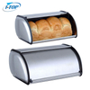Boîte à pain Roll Top en acier inoxydable brossé pour la cuisine, la boîte à pain, le stockage du pain et le support à pain