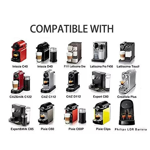 Capsules de café Nespresso à dosettes vides rechargeables avec couvercle auto-adhésif