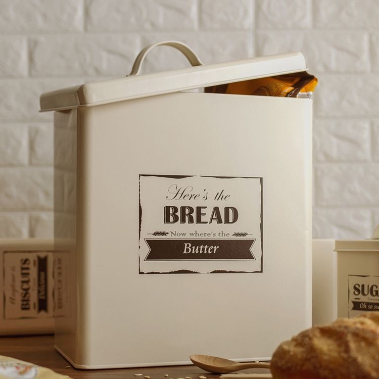 Bocal de stockage des aliments Conteneur de stockage hermétique En acier inoxydable Thé Sucre Café En métal Ensembles de bidons de cuisine avec boucle scellée
