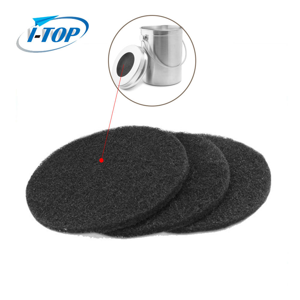Remplacement du filtre de bac à compost rond de filtre à charbon actif en gros de filtre de bac à compost