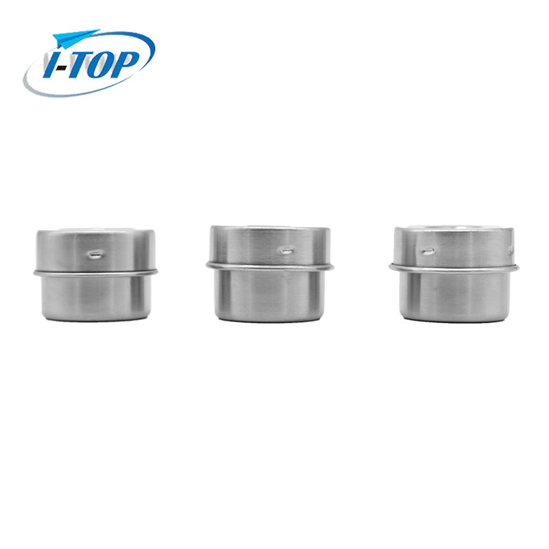 Ensemble de rangement de cuisine personnalisé en gros de 3 ensembles de bidons en métal en acier inoxydable avec couvercle