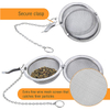 Boules à thé en maille d'acier inoxydable 304 de qualité alimentaire/infuseur à thé/passoire à thé