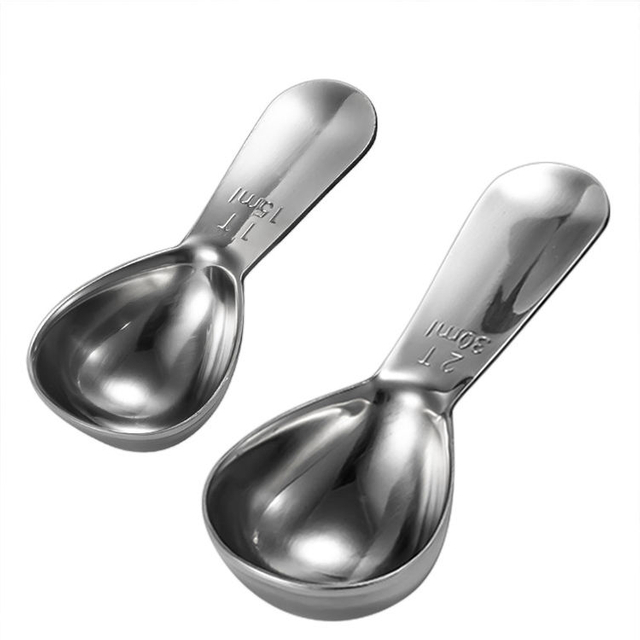 Ensemble d'accessoires de cuisine en acier inoxydable de haute qualité, cuillères à mesurer à café