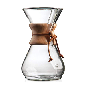 Filtre en acier inoxydable en verre borosilicaté de haute qualité versé sur le goutteur de café